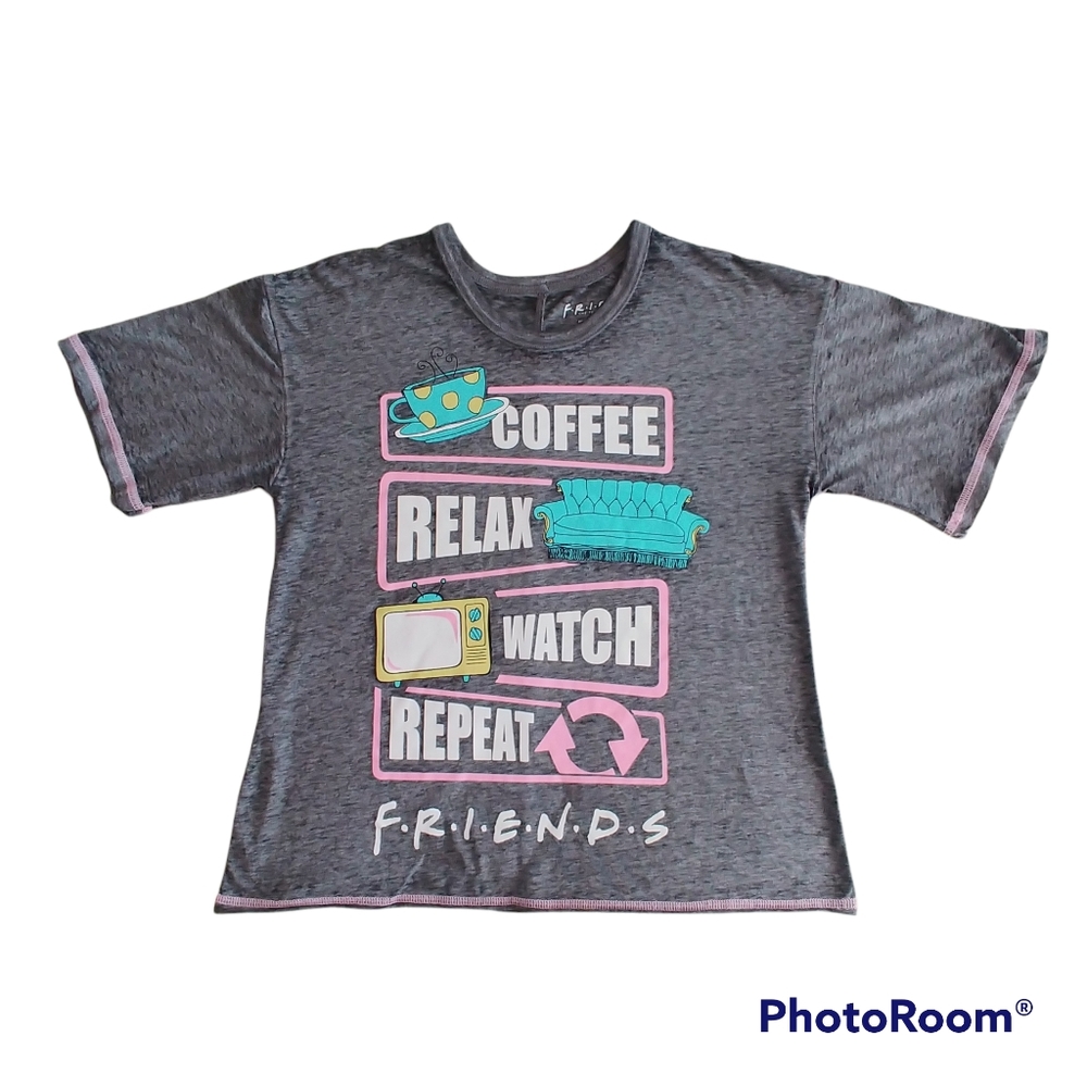 FRIENDS The TV Series Crop Tee / Sleep / Loungewear Sz Sm